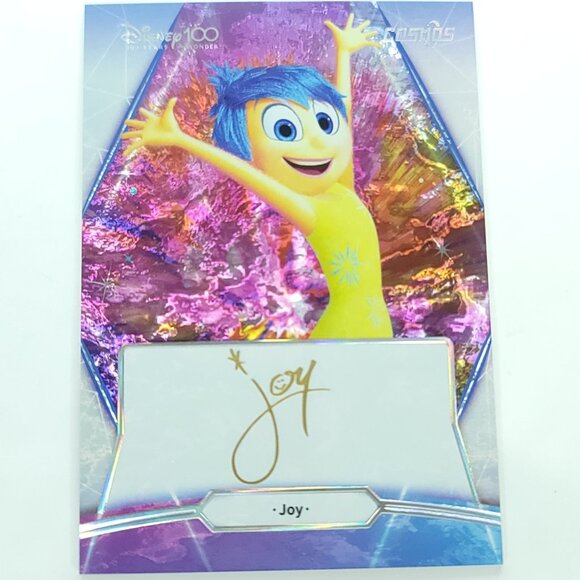 Joy 2023 Kakawow Cosmos Disney 100 ALL-Star Inside Out Signature Auto 03/88